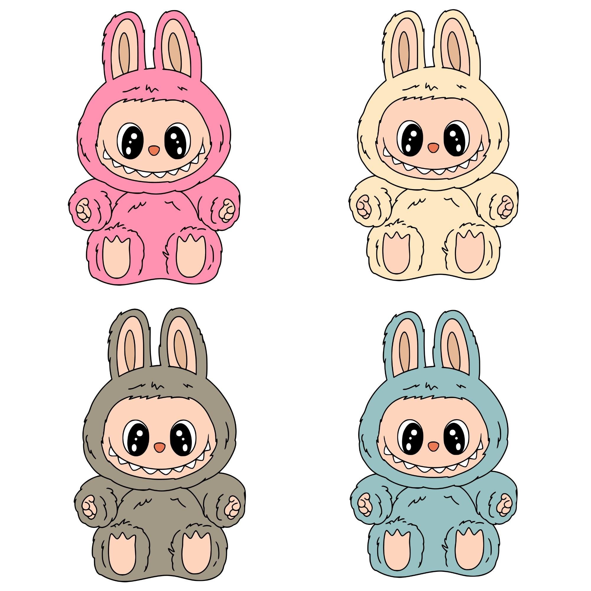 15 Labubu Designs Svg, Labubu Png, Labubuu Sublimation, T Shirt Design, Monster Characters, Svg Cut Files, Instant Download