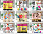 160+ 20oz Teacher Life Tumbler Wrap, Back To School Sublimation Image Nutrition Facts 20oz skinny, Messy Bun Teacher Inspire Affirmation PNG