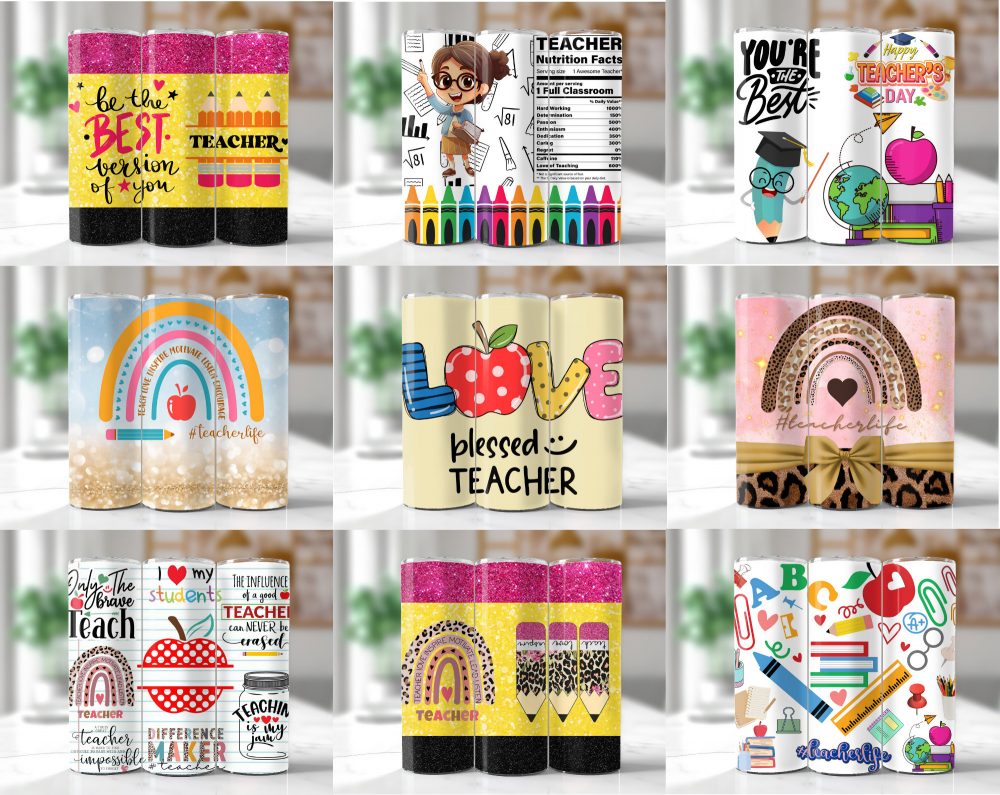 160+ 20oz Teacher Life Tumbler Wrap, Back To School Sublimation Image Nutrition Facts 20oz skinny, Messy Bun Teacher Inspire Affirmation PNG