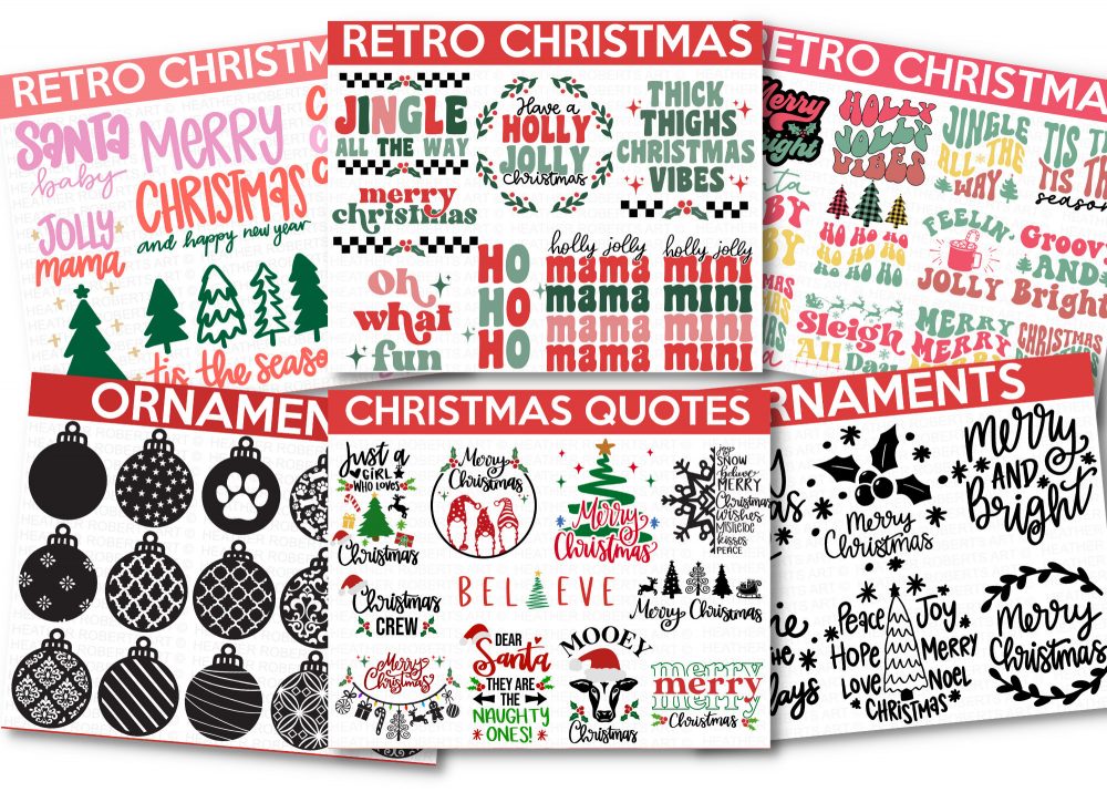 CHRISTMAS ULTIMATE BUNDLE, 460 Designs, Heather Roberts Art Bundle, Christmas svg, Winter svg, Holidays, Cut Files Cricut, Silhouette