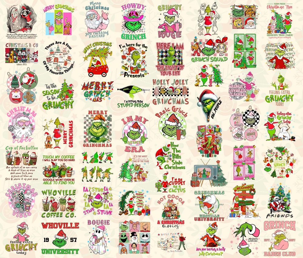60+ Christmas Movie Png Bundle, Christmas T-shirt Designs, Christmas Png, Christmas Cartoon Sublimation, Digital Download