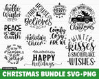 Christmas SVG Bundle, Christmas SVG, Merry Christmas SVG, Christmas Ornaments svg, Winter svg, Santa svg, Funny Christmas Bundle svg Cricut