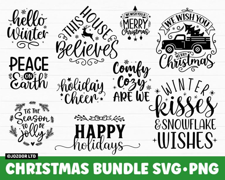 Christmas SVG Bundle, Christmas SVG, Merry Christmas SVG, Christmas Ornaments svg, Winter svg, Santa svg, Funny Christmas Bundle svg Cricut