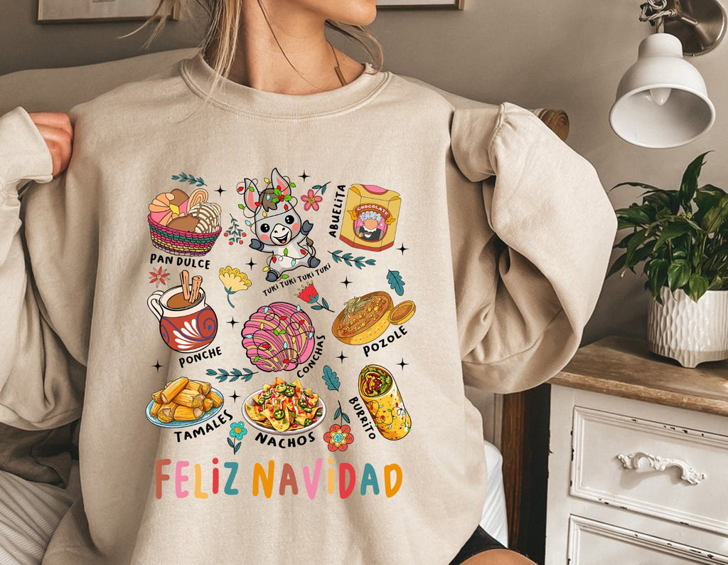 40+ Designs Christmas Mexican Christmas Bundle Png, Pan Dulce Png, Spanish Christmas, Funny Christmas, Mexican Chocolate, Pink Christmas