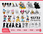 Mickey Vector SVG Bundle, clipart, eps, png, ai, pdf, Layered digital file, Mickey Svg, Disney Svg