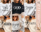 Christian SVG PNG bundle | Religious svg bundle l Sleeve Sweatshirt Svg Bundle | Bible Verse Shirt svg | Psalm vg | Jesus Svg | God Svg Png