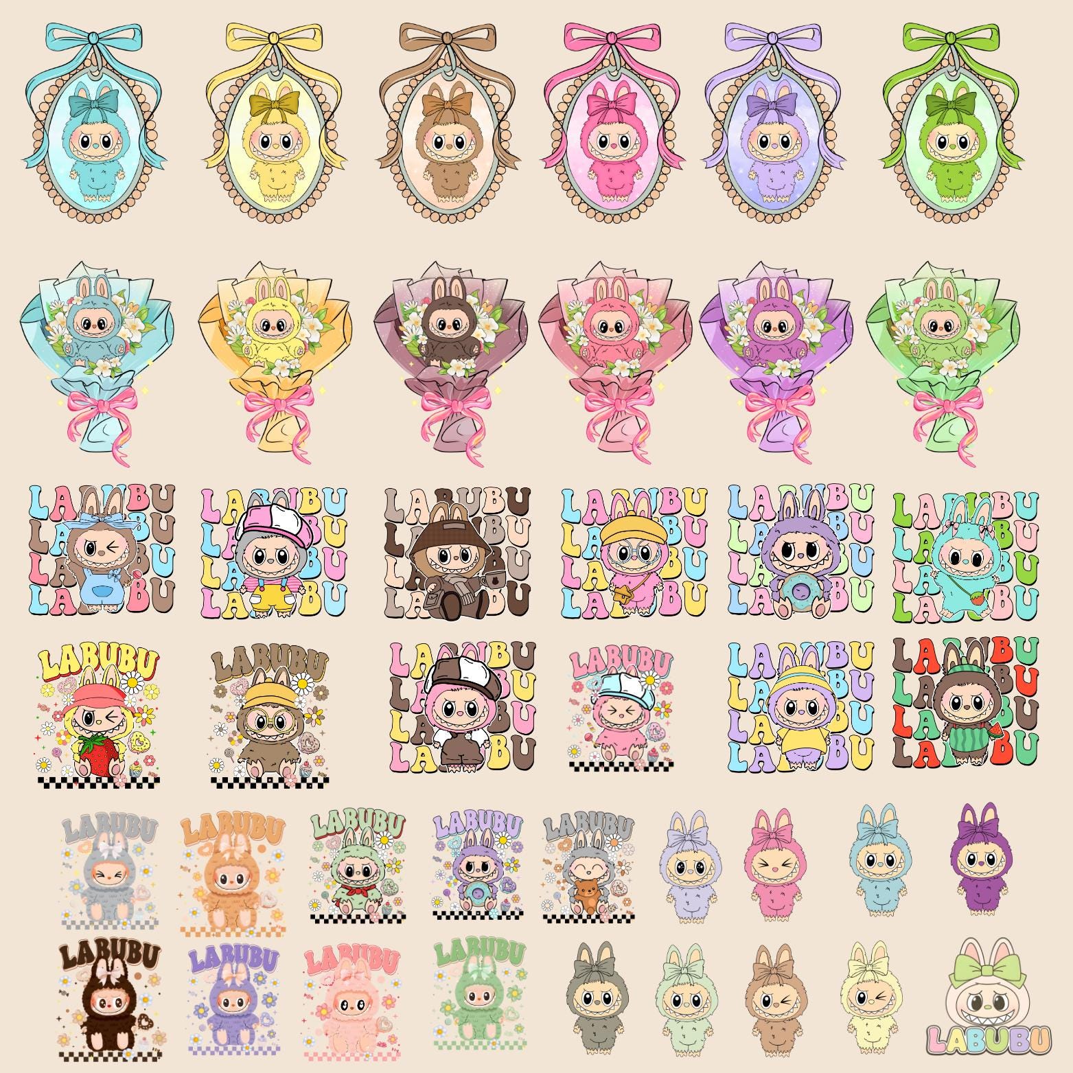 Labubu +120 Designs PNG Mega Bundle, Labubu Clipart, Labubu PNG,Cute Labubu Vector, Cartoon Character SVG, Cricut Cut Files,Digital Download