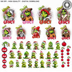 9 Custom Christmas Mama Daddy Leopard Kids Name Bundle Png, Christmas Boujee Character Png, Custom My Kids Stole My Heart Png