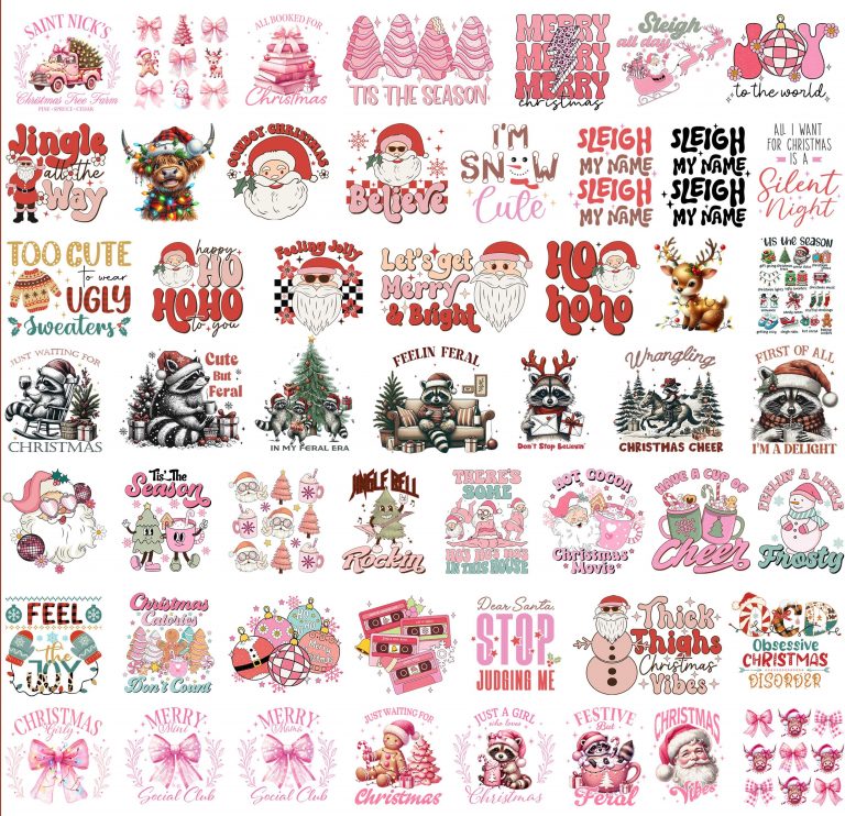 200+ Christmas Bundle Png, Merry Christmas Png, Christmas Png, Santa Claus PNG, Bundle Png, Sublimation Designs, Digital Download