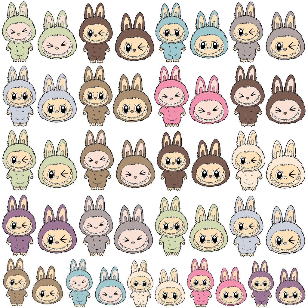 Labubu Designs Svg Png Bundle, Svg, Labubu Png Svg, Vector Digital File for Cricut, Laser Cut Labubu, Instant Download, Labubu Character