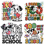 101 Days Of School Dalmatian Dog Clipart Bundle, 10 PNG Happy 100 Days Clipart, Back To School Png, School Clipart, Commercial Use