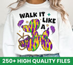 Mardi Gras Png Bundle, Happy Mardi Gras Png, Fleur De Lis Png, Mardi Gras Coquette Bow png, Hand Drawn, Brushstroke Mardi Gras Png