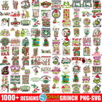 1000+ Grinch Christmas SVG – PNG, The Grinch Christmas, Grinch T Shirt Design, Merry Grinchmas Png, Christmas Sublimation, Retro Grinch Png
