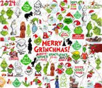 The Grinch Svg Bundle, 250+ Unique Design, Grinch Christmas Clipart Files, Cricut &Silhouette Digital File, Instant Download,Christmas Grump