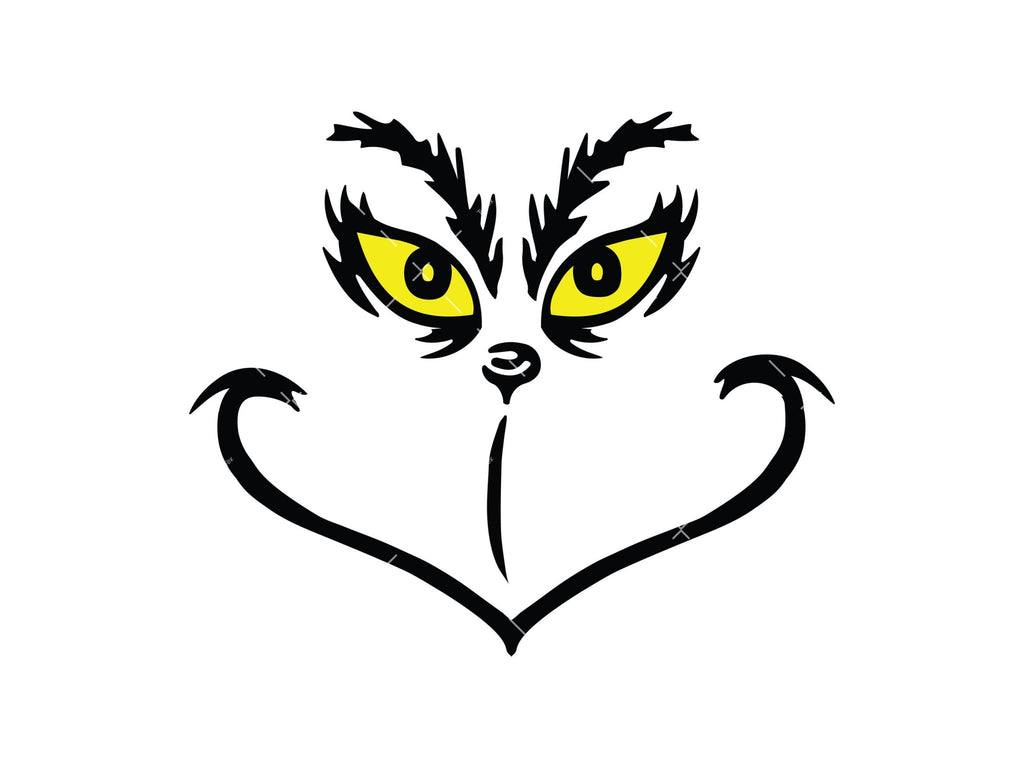 Grinch Face SVG, PNG, Cricut, Grinchy face Svg, Christmas Svg, Grinch face cut files
