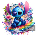 16 PNG Stitch Splash and Watercolor Digital design PNG file for sublimation – High Resolution -Instant Digital PNG Download