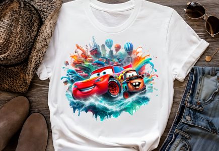 12 PNG Lightning McQueen Cars Splash and Watercolor Digital design PNG file for sublimation – High Resolution -Instant Digital PNG Download