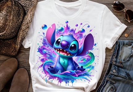 16 PNG Stitch Splash and Watercolor Digital design PNG file for sublimation – High Resolution -Instant Digital PNG Download
