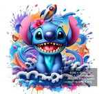 16 PNG Stitch Splash and Watercolor Digital design PNG file for sublimation – High Resolution -Instant Digital PNG Download