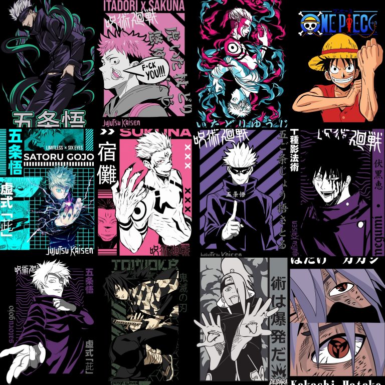 Anime Trending T-Shirt design 1000+ Premium Quality SVG File , anime streetwear, anime vector, anime designs, Specially- Anime Design Bundle