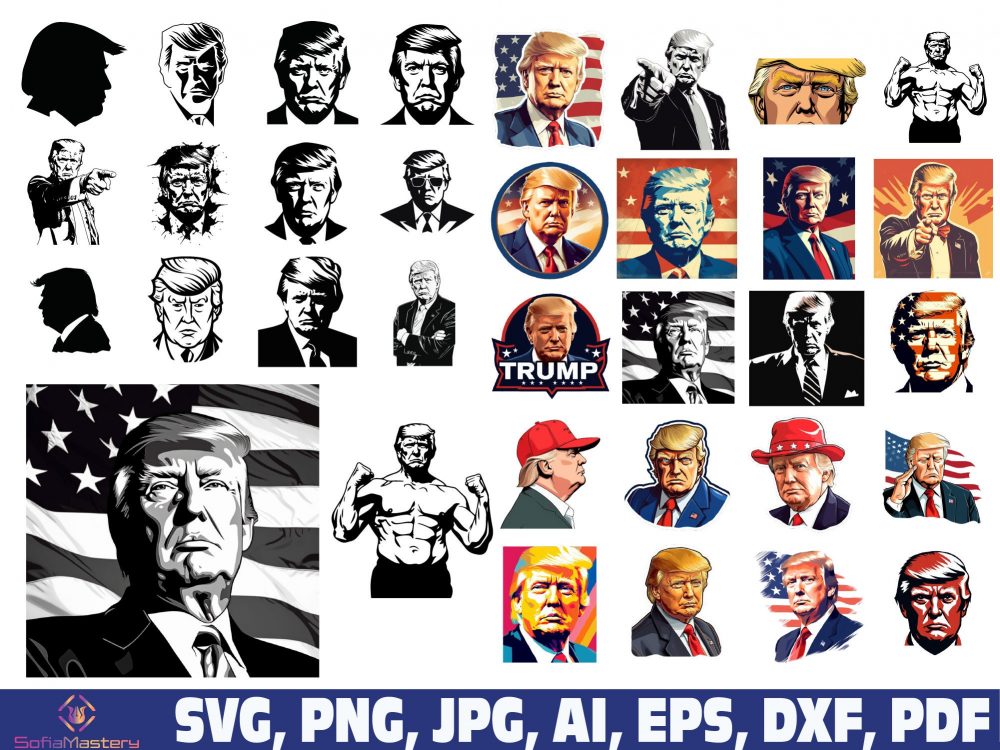 170,000 Gifts! Trump 2024 svg, trump svg bundle, trump flag 2024 svg, trump face png, I’m Voting For The felon SVG, trump take America back