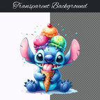 Watercolor Stitch Clipart Set – 300 DPI, High-Resolution, Transparent Background, Digital Download Perfect for DIY Gifts & Crafts