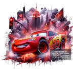 8 PNG Lightning McQueen Cars Splash and Watercolor Digital design PNG file for sublimation – High Resolution -Instant Digital PNG Download