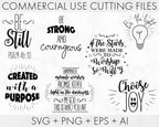 Christian svg bundle, Religious svg, Scripture svg, Bible Verse svg, Blessed svg, Jesus Svg, God Svg, Faith svg, Cut Files for Cricut