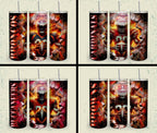 32 Team American Football Tumbler PNG Sublimation Designs, Football Mascot 20oz Skinny Tumbler Wrap PNG, Football Png Digital Download, NFL Tumbler