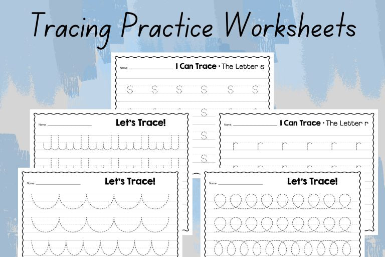 Preschool Pre-K + Kindergarten Learning Bundle | +400 Pages | Printable Activity Worksheets | Coloring | Dot To Dot | Tracing | Alphabet
