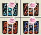 32 Team American Football Tumbler PNG Sublimation Designs, Football Mascot 20oz Skinny Tumbler Wrap PNG, Football Png Digital Download, NFL Tumbler