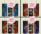 32 Team American Football Tumbler PNG Sublimation Designs, Football Mascot 20oz Skinny Tumbler Wrap PNG, Football Png Digital Download, NFL Tumbler