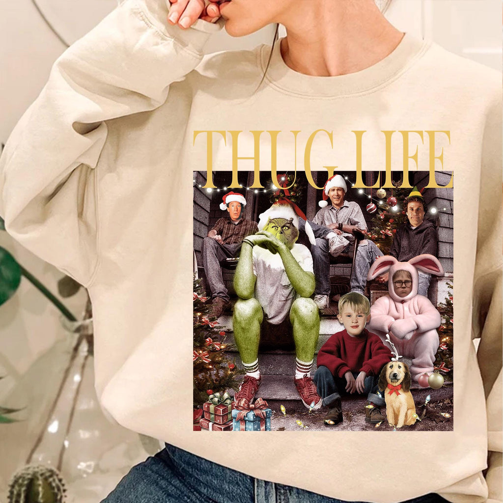 Thug Life Christmas Png, Character Xmas PNG, Christmas Character Png, Funny Christmas Thief Png, Christmas Movie Png, Funny Christmas Png