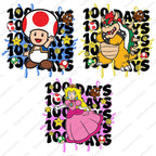 Bundle 100 Days Of School Cartoon PNG, Happy 100 Days Png, Gift For Kid Png, Bundle Super 100 Days Png, School Png, Cartoon 100 Days Png