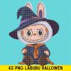 45 Design Labubu Halloween Clipart Png, Cute Illustrations, Kawaii Labubu Art, Halloween PNG, Instant Download Labubu Character Bundle Svg