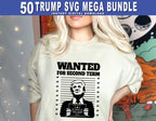 50 Trump Mega Bundle Make America Again 2024 Sublimation Trump 47 Republican Digital Download Supporter SVG PNG EPS Dxf, stickers