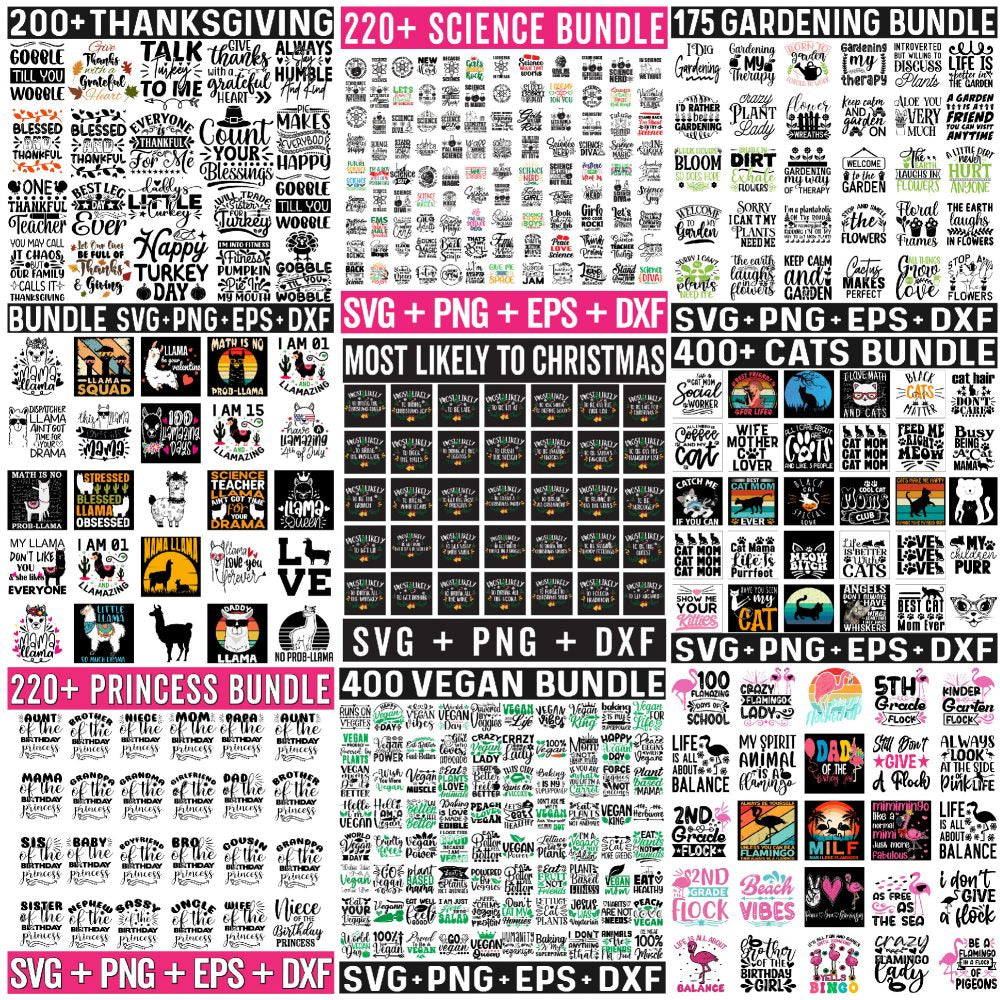 Mega Bundle SVG, The Whole Shop SVG Files for Cricut, Funny Svg Bundle, All in One Svg Bundle, Sarcasm PNG Bundle, Trendy Svg for Shirts