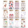 80 Christmas Glass CanBundle Svg | Christmas 16Oz Libbey Glass Can Wrap | Svg Files for Cricut & Silhouette Cameo | Christmas Glassware