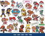 1000+ PAW Patrol Designs Bundle Layered Items, UNIQUE DESIGN, Layered Vector, Layered Svg files, Svg for Cricut, Instant Download