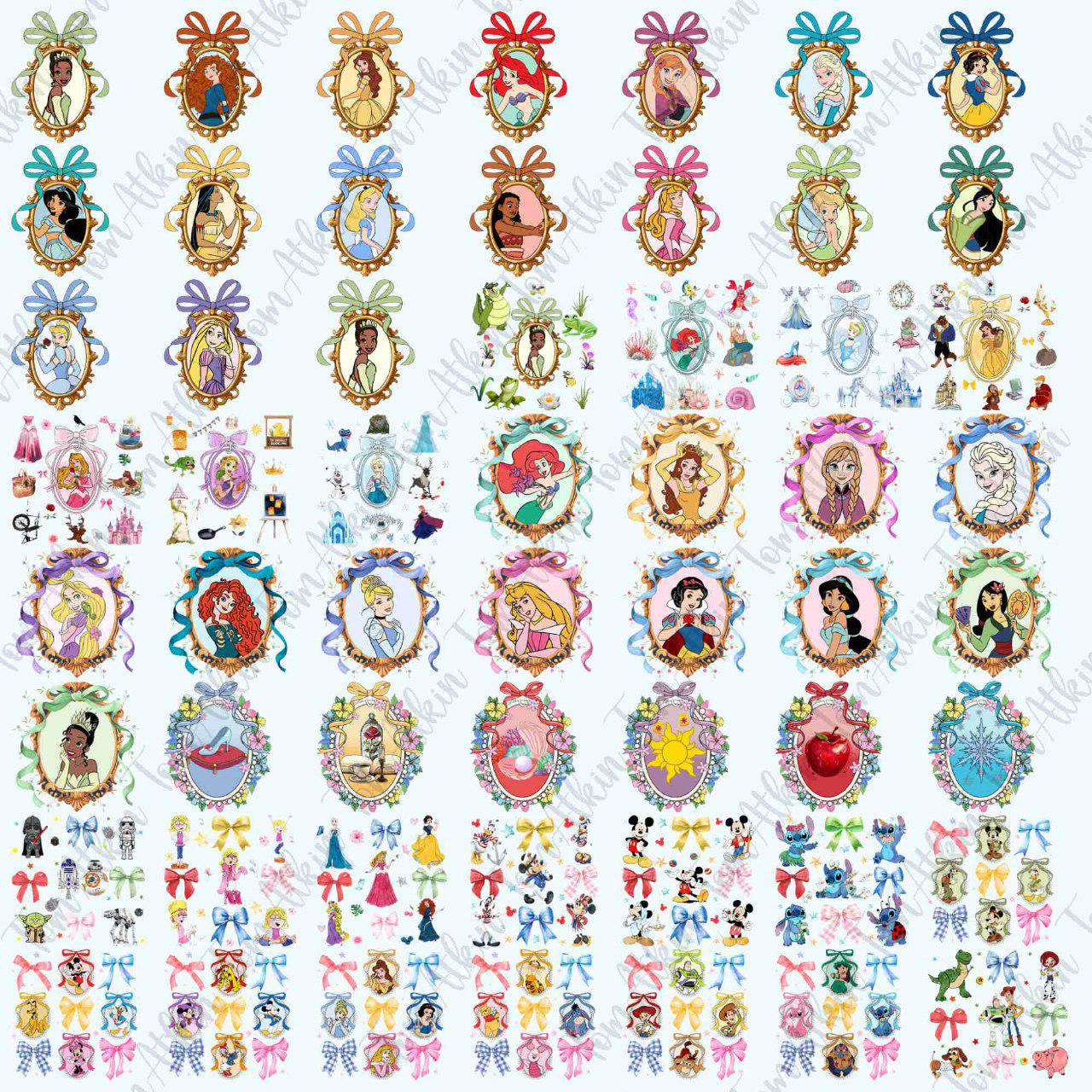 200+ Coquette Mirror Princess Png Bundle, Coquette Cartoon Png, Princess Coquette Bow Png, Family Trip Png, Princess Bow Png, Vacation Trip
