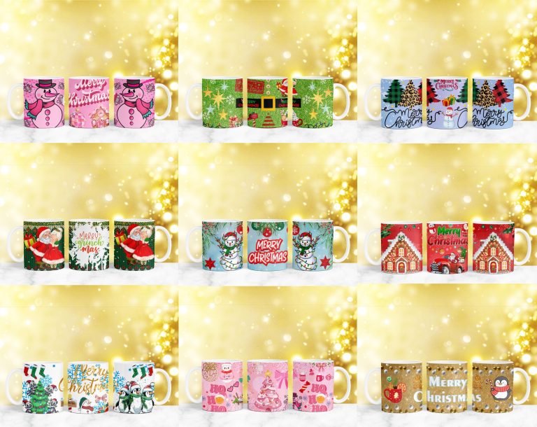 150+ Christmas Mug Wrap, Santa Claus Mug Wrap, Christmas Gnome Mug Wrap, 11oz & 15oz Xmas Mug, Winter Holiday Mug Wrap, Xmas Sublimation PNG