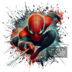 8 PNG Spiderman Splash and Watercolor Digital design PNG file for sublimation – High Resolution -Instant Digital PNG Download