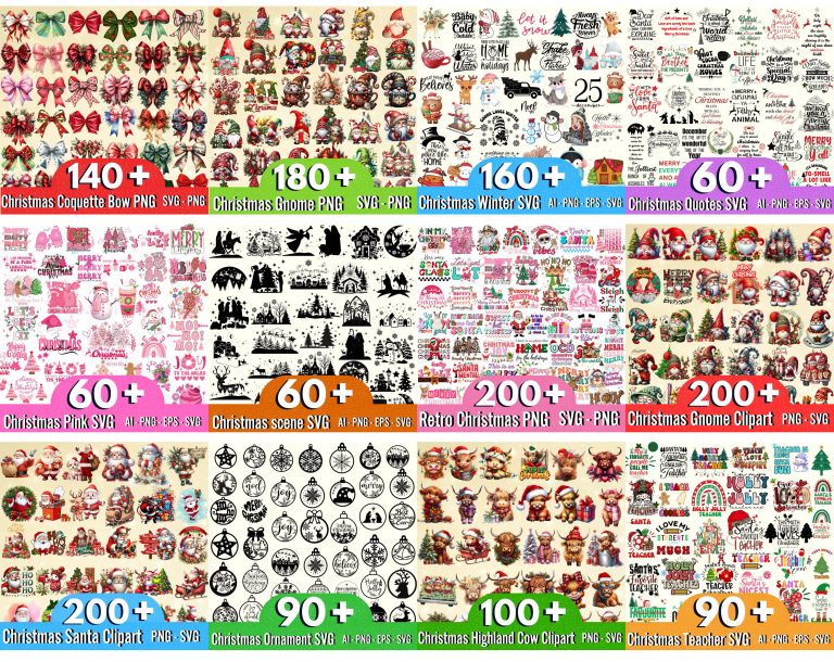 4500 + Christmas Png Bundle, Santa Png, Merry Christmas Png, Christmas Svg Bundle, Christmas Sublimation, Christmas Tshirt Designs, Xmas Png