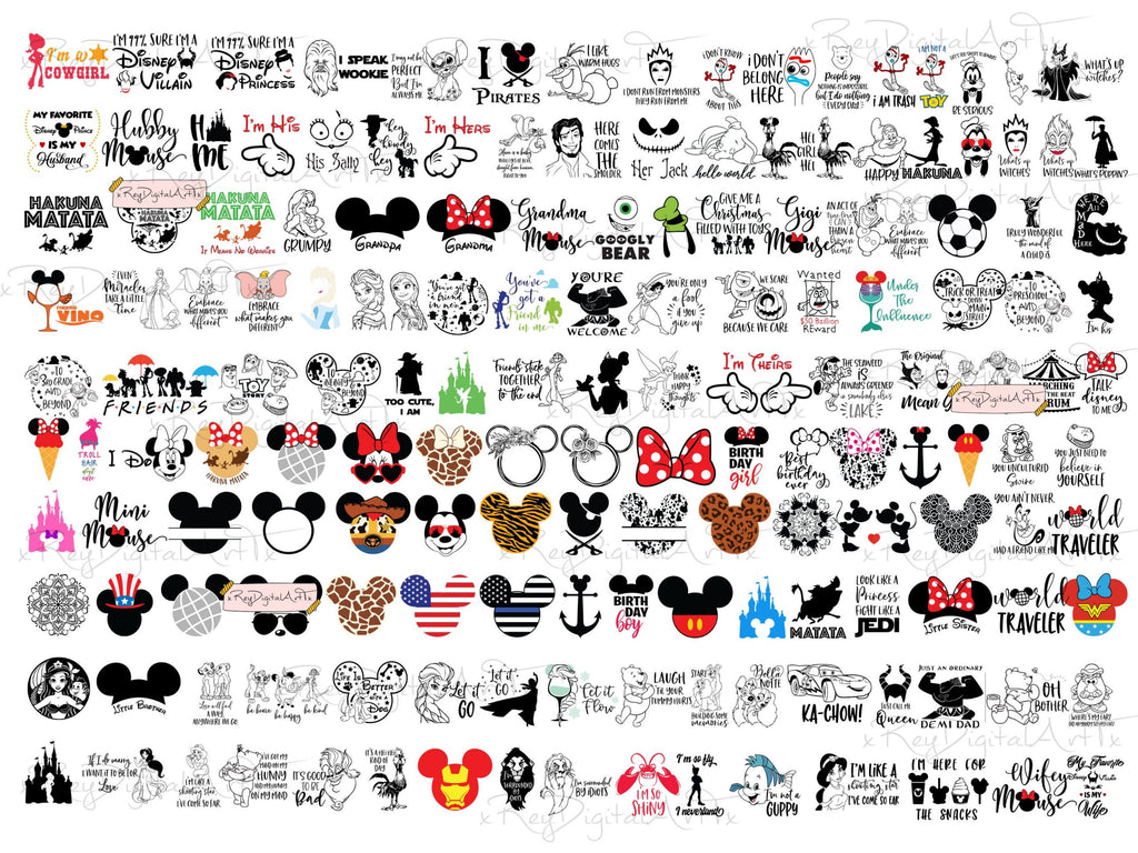 92.000+ Mega Svg Bundle Cricut File, Stitch Svg, Frozen Svg, Winnie svg, Lion King Svg, Toy Story, Cricut Silhouette, Svg Files Clipart