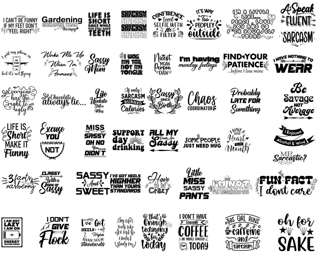 Sarcastic Svg Bundle | Sarcastic Svg Files | Funny Quotes Svg | Sarcasm Svg| Sarcastic Sayings Svg Bundle| Sarcastic Quotes Svg |Cricut Svgs