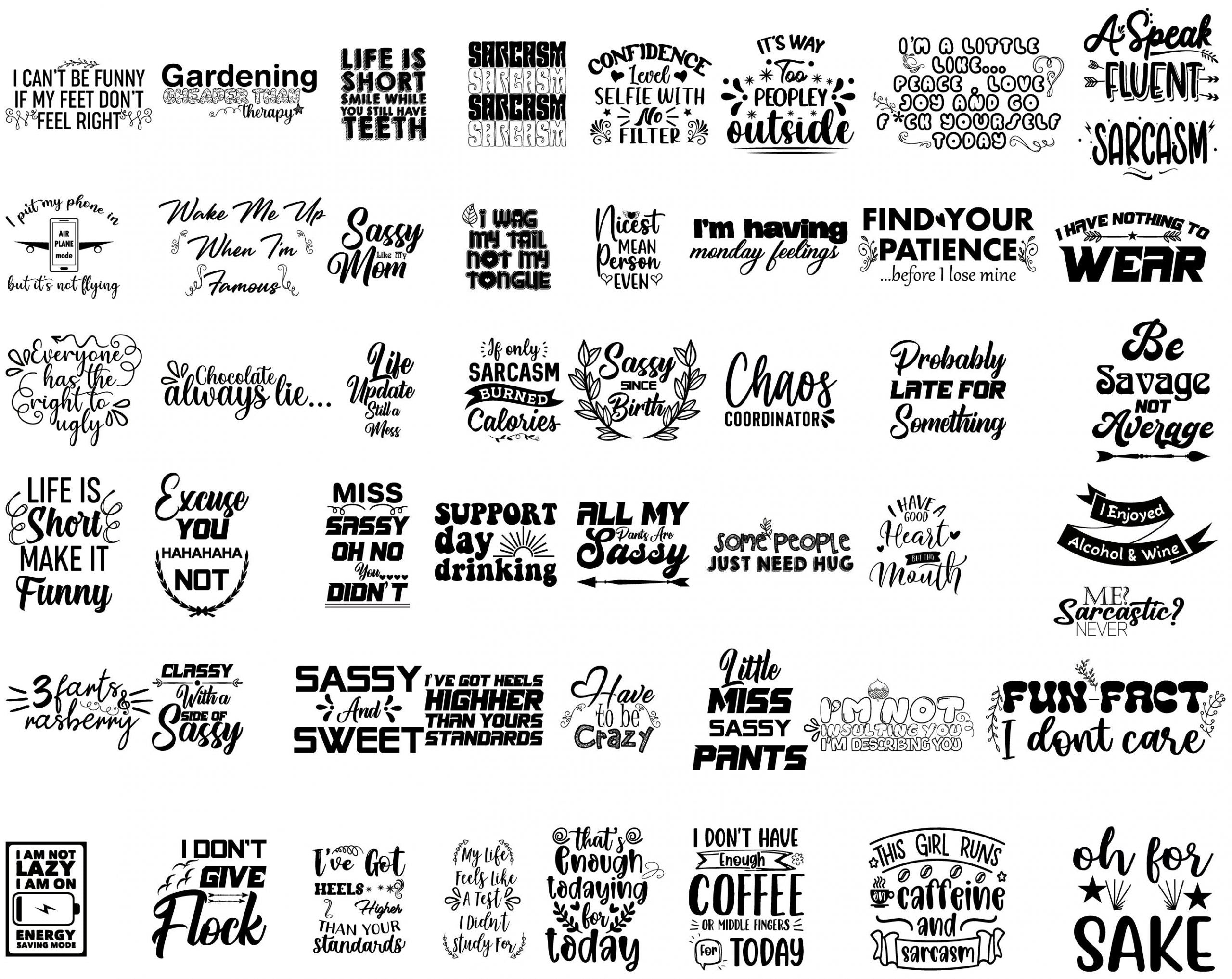 Sarcastic Svg Bundle | Sarcastic Svg Files | Funny Quotes Svg | Sarcasm Svg| Sarcastic Sayings Svg Bundle| Sarcastic Quotes Svg |Cricut Svgs