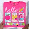 Preppy Back to School PNG Bundle, Hello Kindergarten Pre-K 1st 2d 3d 4th 5th Grades Png, Coquette First day Hand Drawn Teacher Girl
