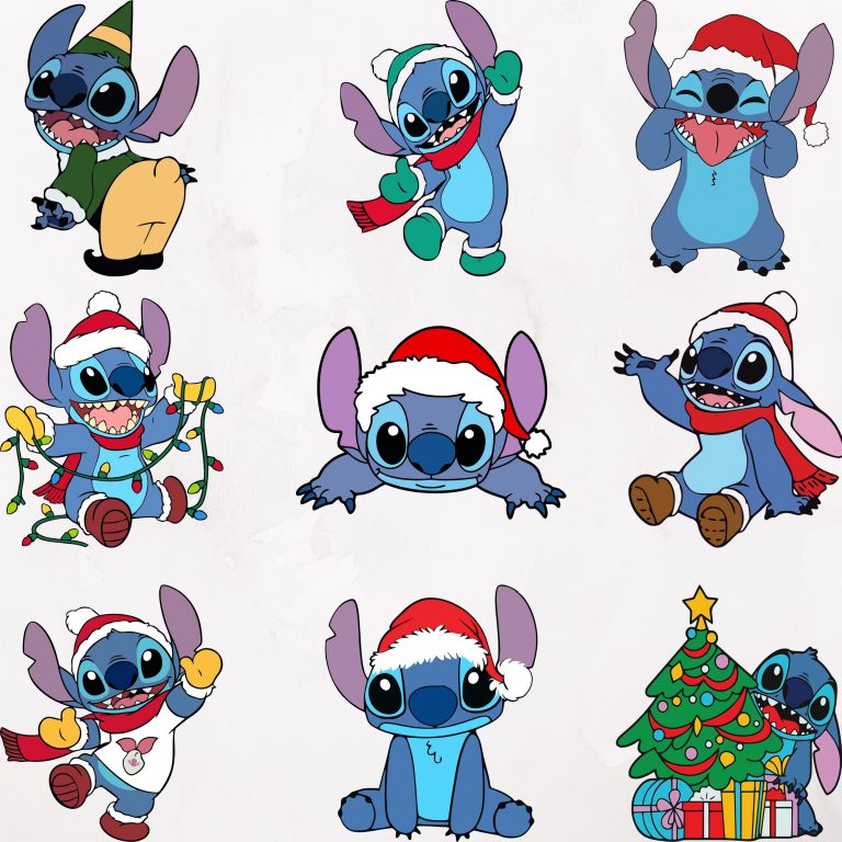 Christmas Stitch Svg, Stitch Svg Bundle, Christmas Bundle Svg, Stitch Clipart, Stitch Cut Files, Stitch Birthday