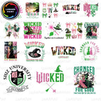 30+ Wizard Musical Movie 2024 Png Bundle, Changed For Good Png, Broadway Witch Pink And Green Png, Defying Gravity Broomstick Magic Wand Png