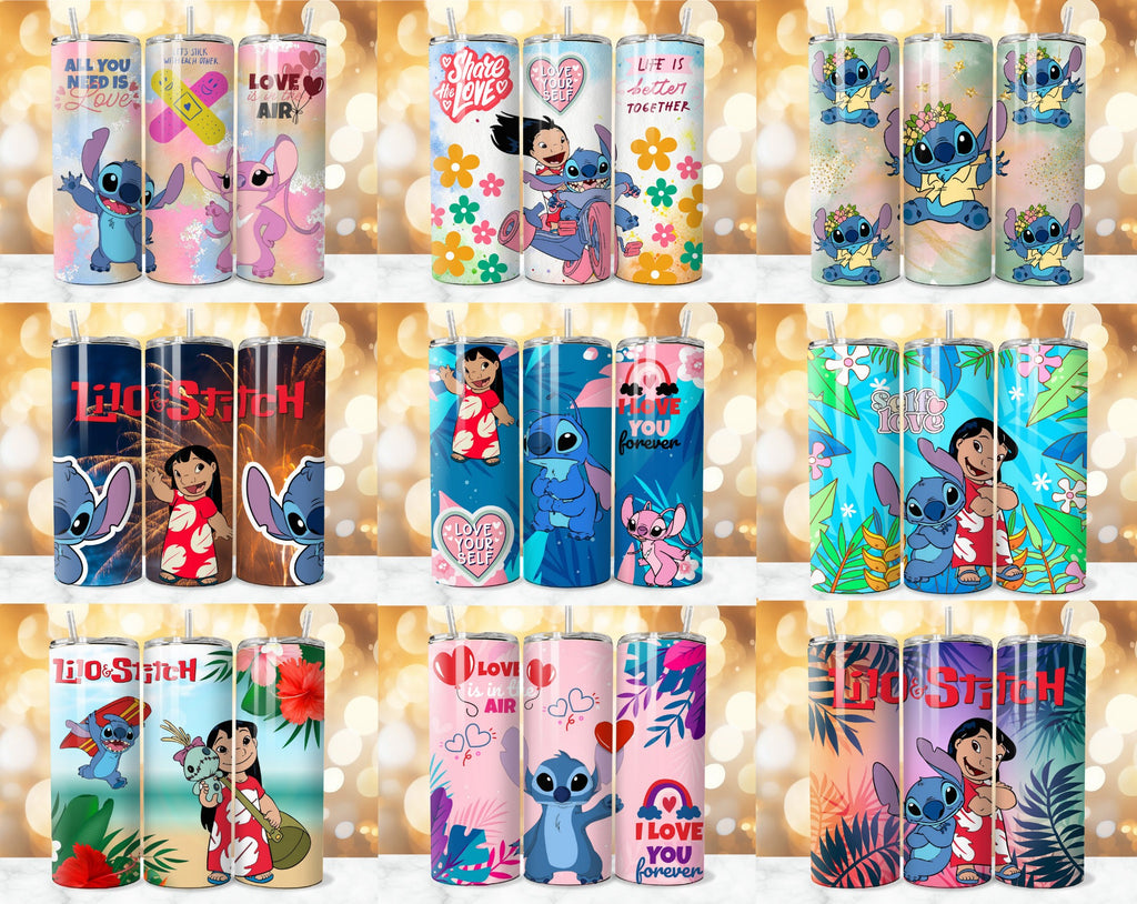 320 + Stitch Tumbler Wrap Designs Bundle, Stitch Sublimation Designs, Lilo & Stitch Tumbler PNG, 20 oz Stitch Tumbler Wrap PNG, Stitch Wrap